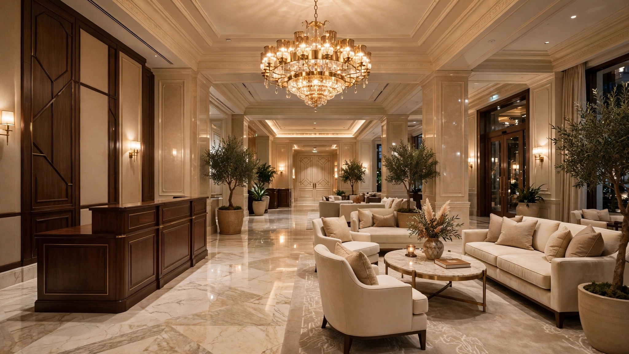 Luxury hotel exterior